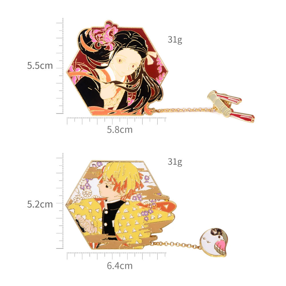 Pin Nezuko Kamado - Demon Slayer doble