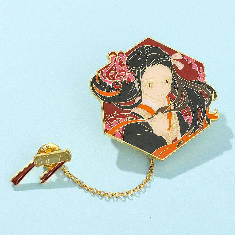Pin Nezuko Kamado - Demon Slayer doble