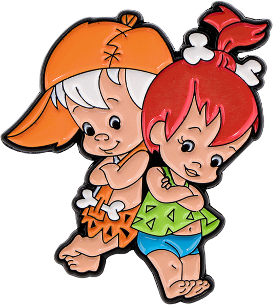 Pin Bamm Bamm y Pebbles - Los Picapiedra