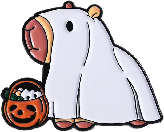 Pin Capibara fantasma - Halloween