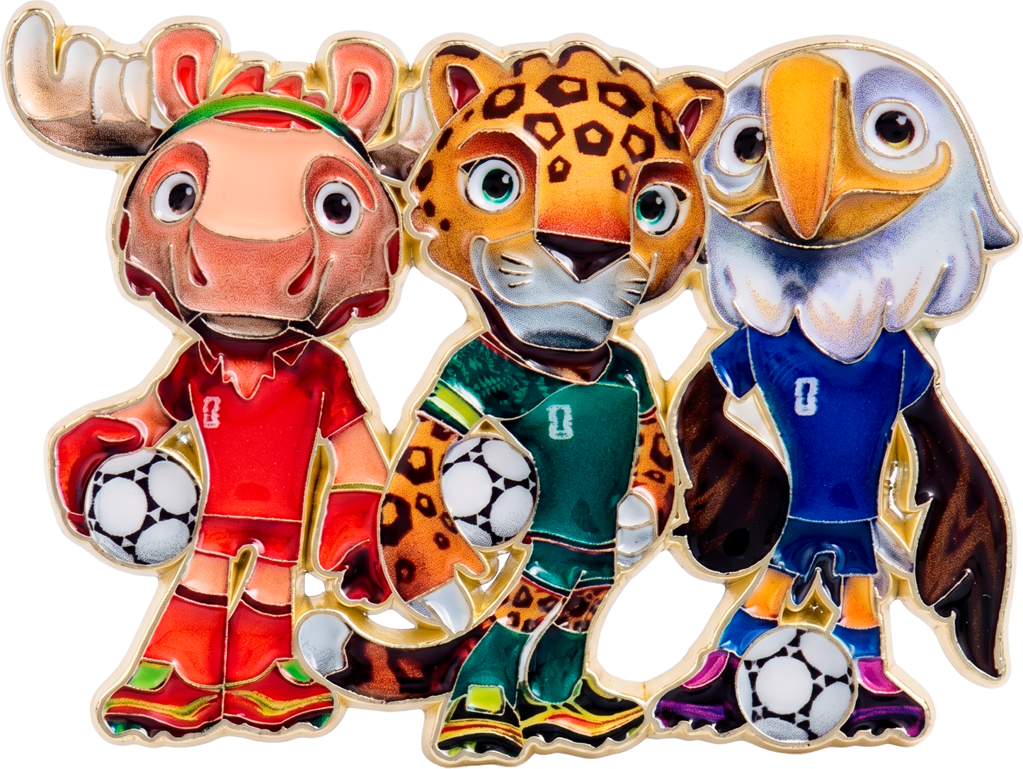 Pin Mundial mascotas