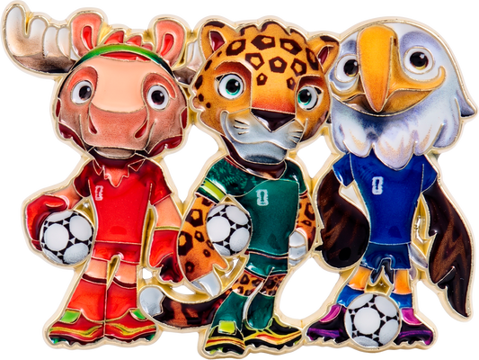 Pin Mundial mascotas