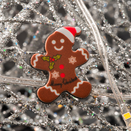 Pin navideño muñeco jengibre