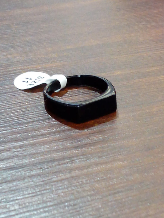 Anillo Negro Rectangular