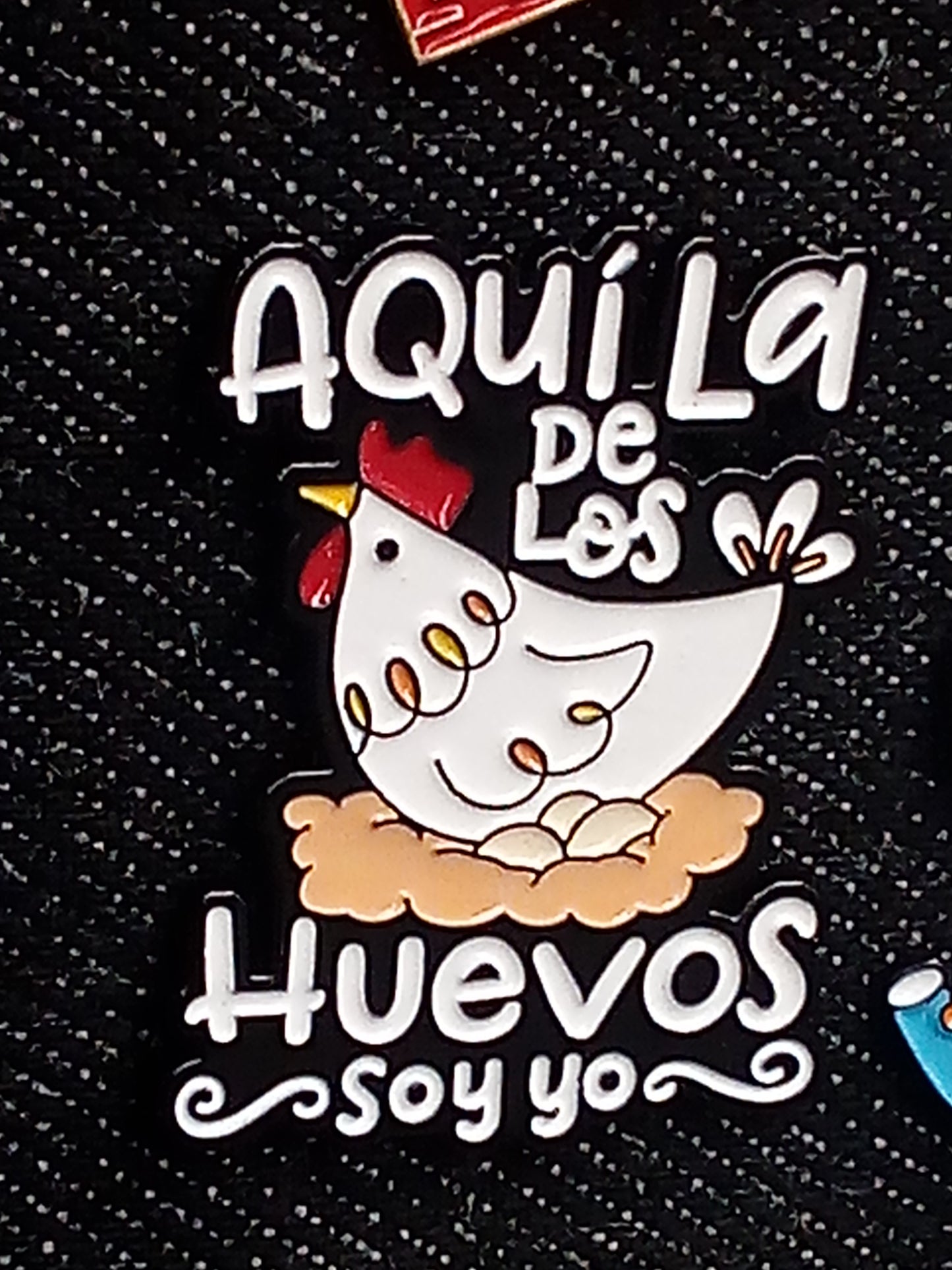 Pin Gallina con Huevos