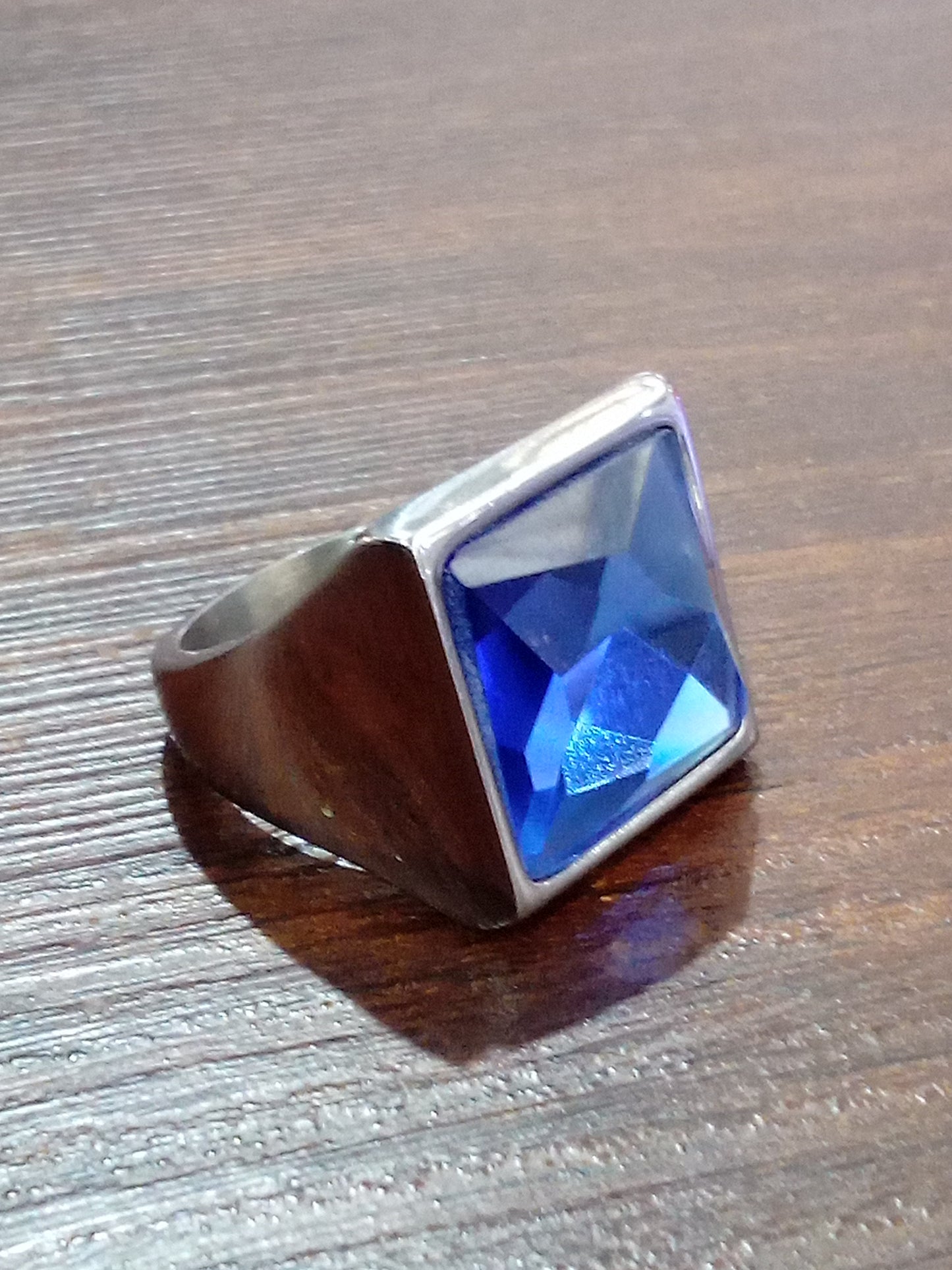 Anillo Cristal Azul