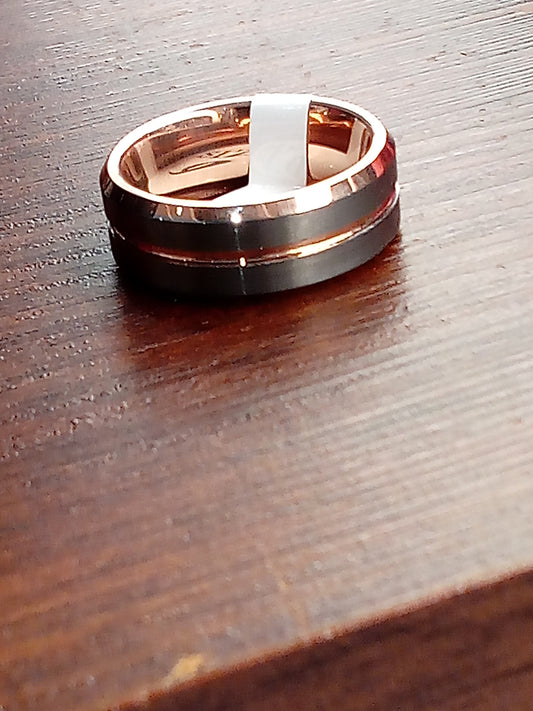 Anillo Tungsteno Rose Gold