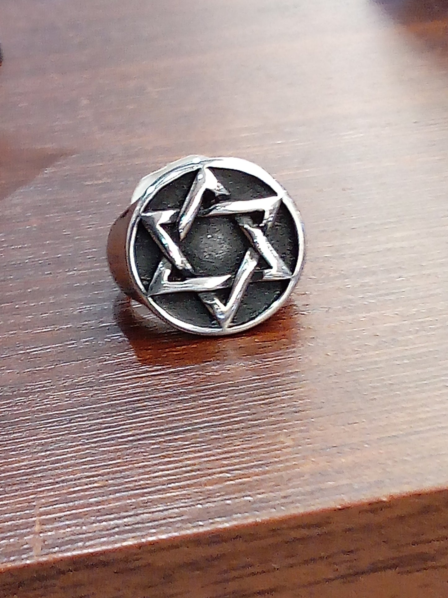 Anillo de acero Estrella de David